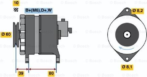 BOSCH 0 986 034 450 - Generator / Alternator allinparts.ro