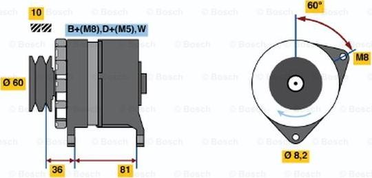 BOSCH 0 986 034 010 - Generator / Alternator - allinparts.ro