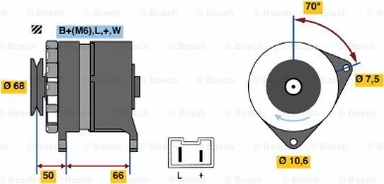 BOSCH 0 986 036 901 - Generator / Alternator allinparts.ro