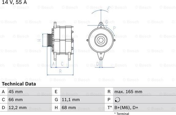 BOSCH 0 986 033 890 - Generator / Alternator allinparts.ro