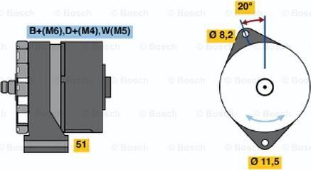 BOSCH 0 986 032 710 - Generator / Alternator allinparts.ro