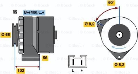 BOSCH 0 986 037 781 - Generator / Alternator - allinparts.ro