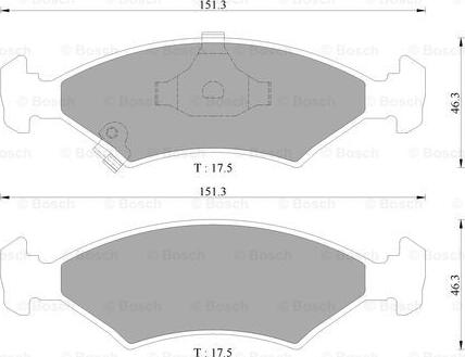 BOSCH 0 986 AB9 098 - Set placute frana,frana disc allinparts.ro