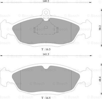 BOSCH 0 986 AB9 066 - Set placute frana,frana disc allinparts.ro