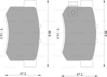 BOSCH 0 986 AB9 062 - Set placute frana,frana disc - allinparts.ro