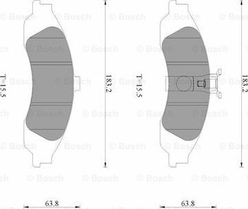 BOSCH 0 986 AB9 073 - Set placute frana,frana disc allinparts.ro