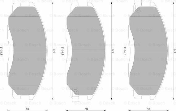 BOSCH 0 986 AB9 127 - Set placute frana,frana disc - allinparts.ro