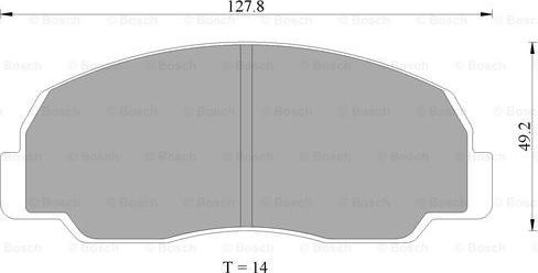 BOSCH 0 986 AB9 206 - Set placute frana,frana disc - allinparts.ro