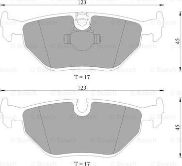 BOSCH 0 986 AB4 450 - Set placute frana,frana disc - allinparts.ro