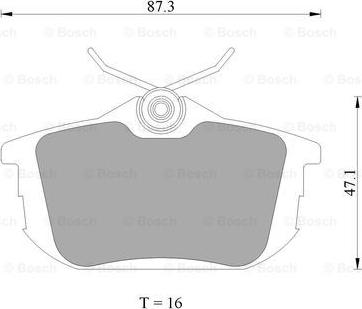BOSCH 0 986 AB4 466 - Set placute frana,frana disc - allinparts.ro