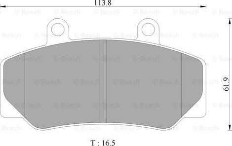 BOSCH 0 986 AB4 434 - Set placute frana,frana disc - allinparts.ro