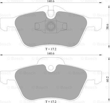 BOSCH 0 986 AB4 572 - Set placute frana,frana disc allinparts.ro