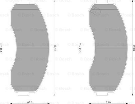 BOSCH 0 986 AB1 464 - Set placute frana,frana disc allinparts.ro