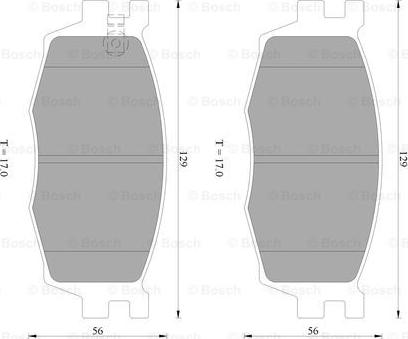 BOSCH 0 986 AB1 465 - Set placute frana,frana disc allinparts.ro