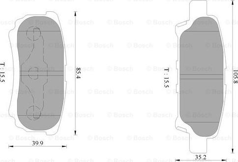 BOSCH 0 986 AB1 401 - Set placute frana,frana disc allinparts.ro