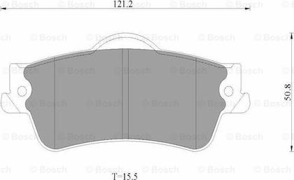 BOSCH 0 986 AB1 795 - Set placute frana,frana disc allinparts.ro