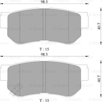 BOSCH 0 986 AB3 066 - Set placute frana,frana disc - allinparts.ro