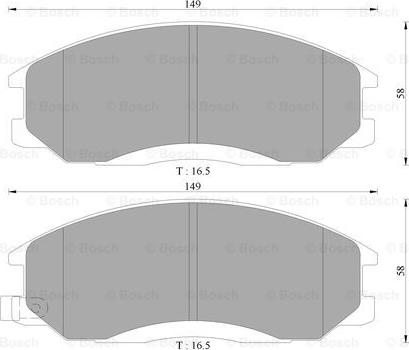 BOSCH 0 986 AB3 033 - Set placute frana,frana disc - allinparts.ro