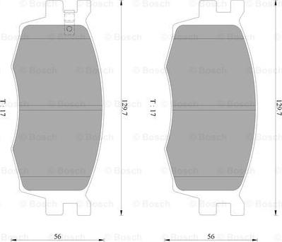 BOSCH 0 986 AB3 077 - Set placute frana,frana disc allinparts.ro
