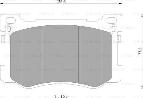BOSCH 0 986 AB3 136 - Set placute frana,frana disc allinparts.ro