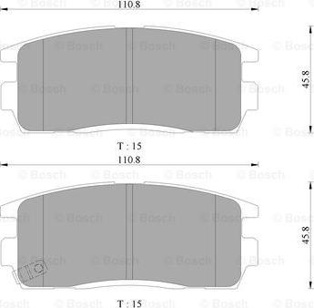 BOSCH 0 986 AB1 313 - Set placute frana,frana disc allinparts.ro