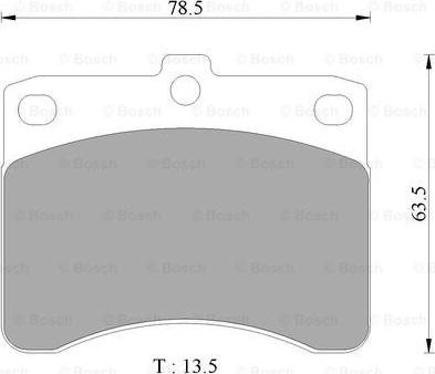 BOSCH 0 986 AB2 435 - Set placute frana,frana disc allinparts.ro