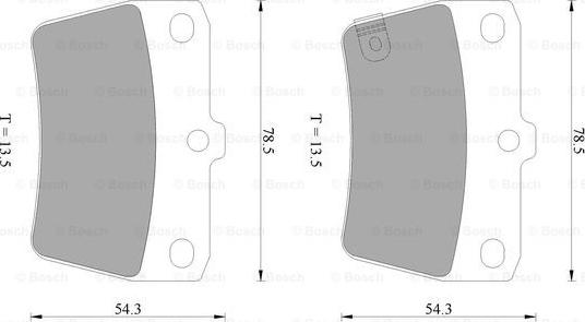 BOSCH 0 986 AB2 477 - Set placute frana,frana disc allinparts.ro