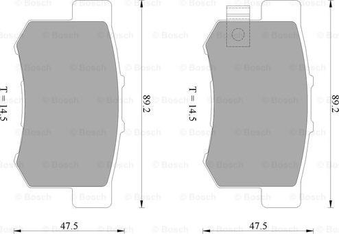BOSCH 0 986 AB2 553 - Set placute frana,frana disc - allinparts.ro
