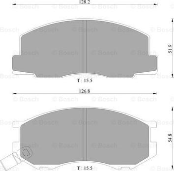 BOSCH 0 986 AB2 049 - Set placute frana,frana disc - allinparts.ro