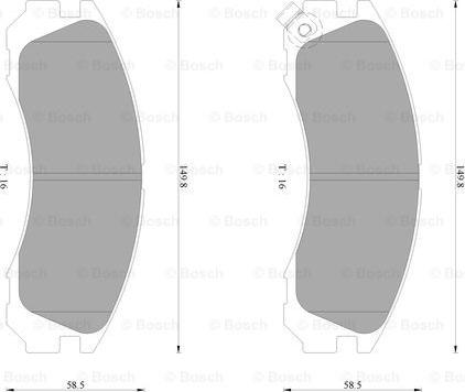 BOSCH 0 986 AB2 065 - Set placute frana,frana disc - allinparts.ro