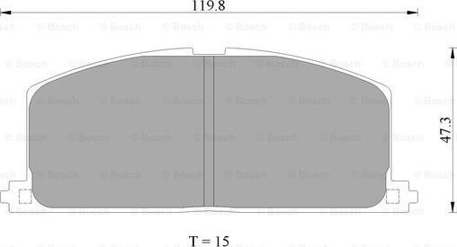 BOSCH 0 986 AB2 001 - Set placute frana,frana disc allinparts.ro
