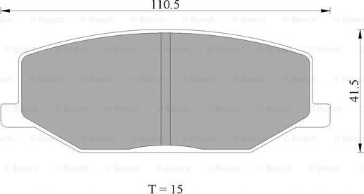 BOSCH 0 986 AB2 003 - Set placute frana,frana disc - allinparts.ro
