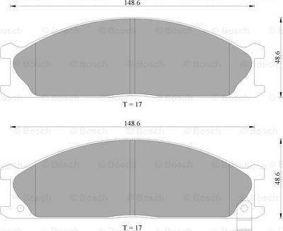 BOSCH 0 986 AB2 007 - Set placute frana,frana disc - allinparts.ro