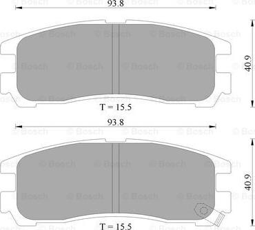 BOSCH 0 986 AB2 011 - Set placute frana,frana disc allinparts.ro