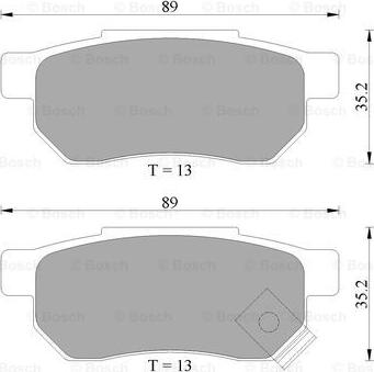 BOSCH 0 986 AB2 033 - Set placute frana,frana disc allinparts.ro