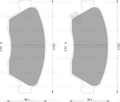 BOSCH 0 986 AB2 377 - Set placute frana,frana disc allinparts.ro