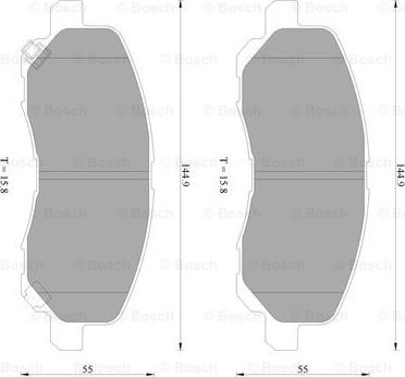 BOSCH 0 986 AB2 285 - Set placute frana,frana disc allinparts.ro