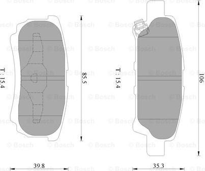 BOSCH 0 986 AB2 754 - Set placute frana,frana disc allinparts.ro
