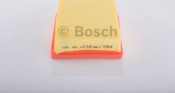 BOSCH 0 986 B02 314 - Filtru aer allinparts.ro