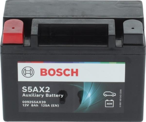 BOSCH 0 092 S5A X20 - Baterie de pornire allinparts.ro