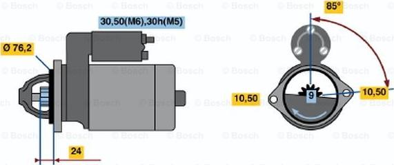 BOSCH 0 001 218 136 - Starter - allinparts.ro