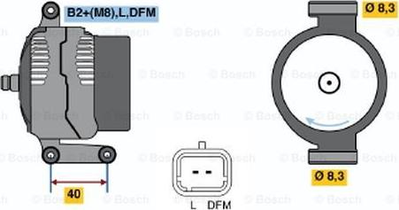 BOSCH 0 124 415 014 - Generator / Alternator - allinparts.ro