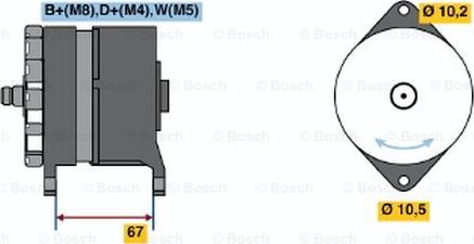 BOSCH 0 120 468 065 - Generator / Alternator allinparts.ro