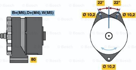 BOSCH 0 120 489 827 - Generator / Alternator allinparts.ro