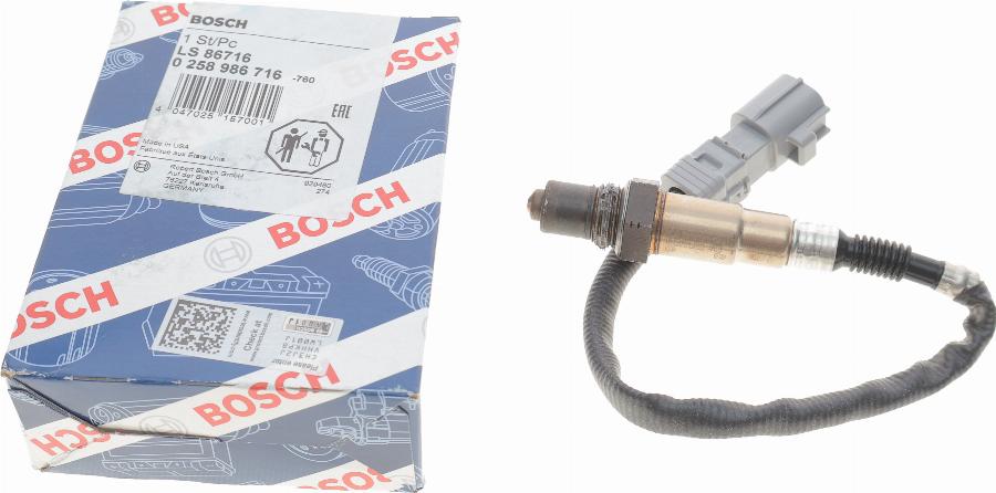 BOSCH 0 258 986 716 - Sonda Lambda allinparts.ro
