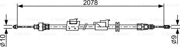 BOSCH 1 987 482 706 - Cablu, frana de parcare allinparts.ro