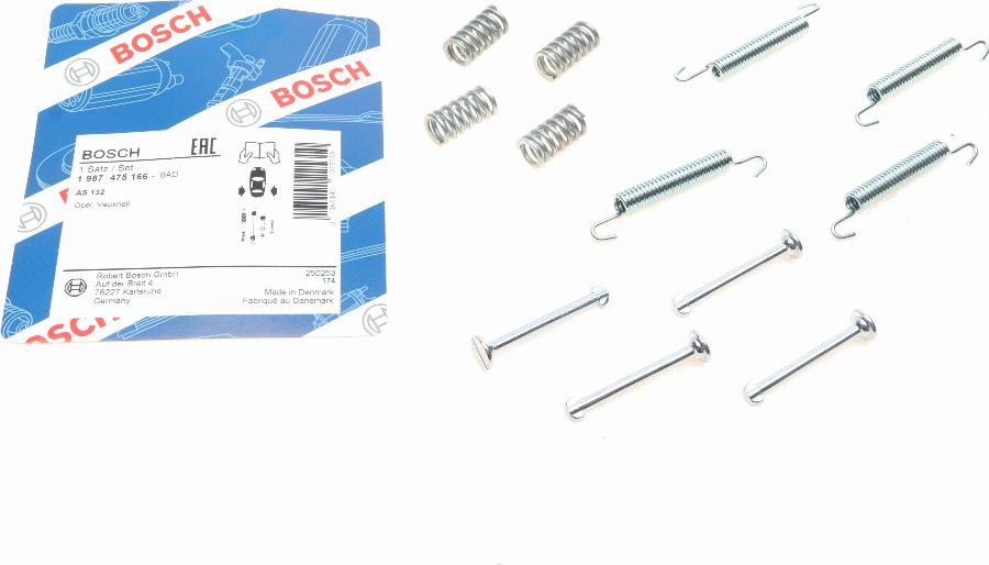 BOSCH 1 987 475 166 - Set accesorii, saboti frana parcare allinparts.ro