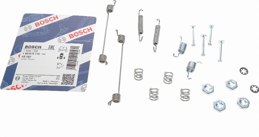 BOSCH 1 987 475 116 - Set accesorii, sabot de frana - allinparts.ro