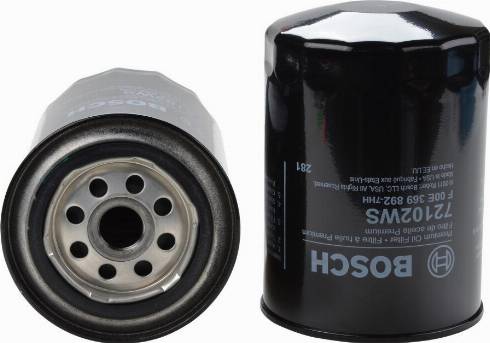 BOSCH F 00E 369 892 - Filtru ulei - allinparts.ro