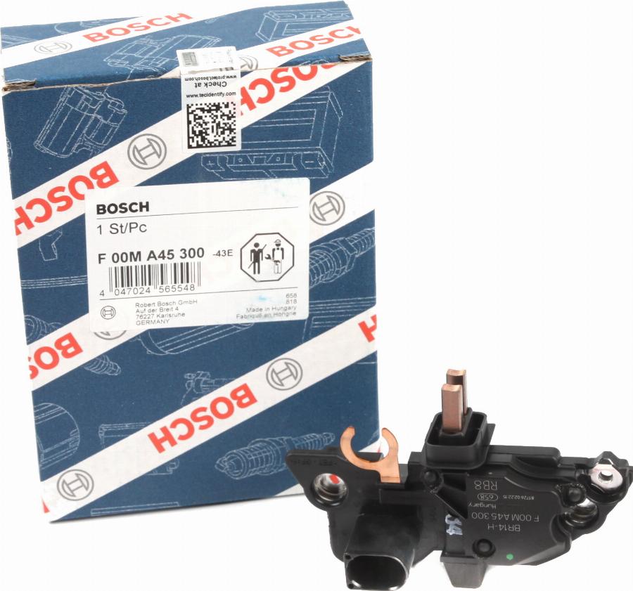 BOSCH F 00M A45 300 - Regulator, alternator allinparts.ro